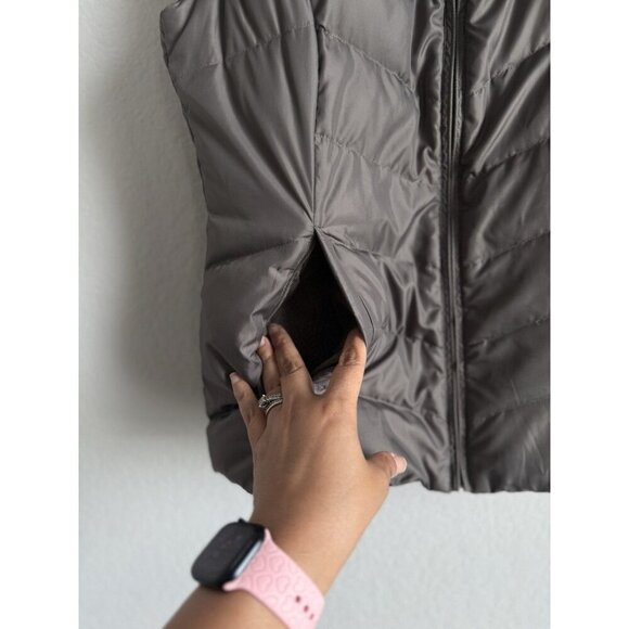 Eddie Bauer Down Puffer Vest Women’s Small Brown Full Zip Outdoors EB550 - Picture 6 of 15